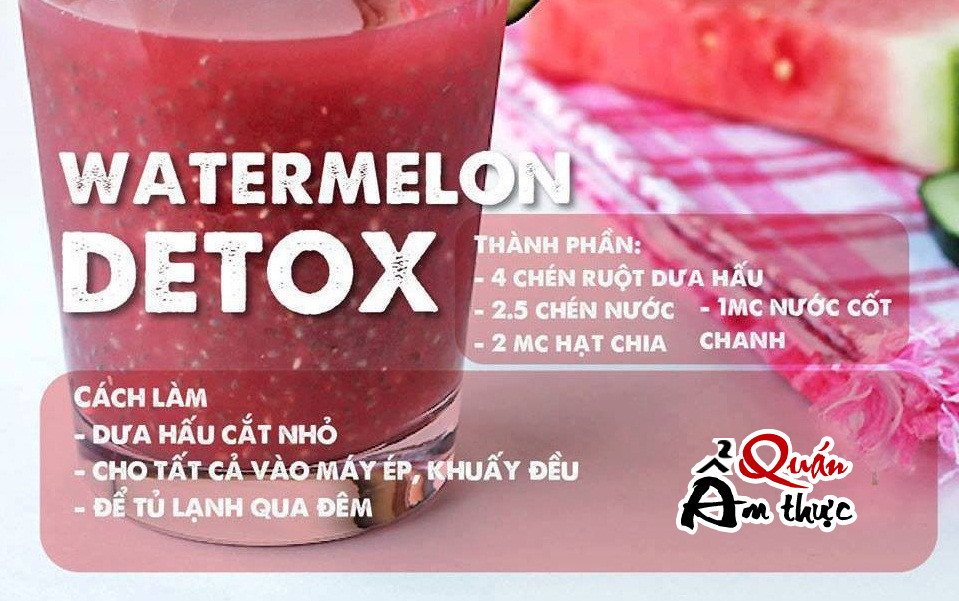 cac-loai-nuoc-uong-detox Cách làm các loại nước uống Detox giải độc, giảm cân