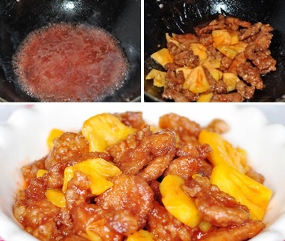 thit-heo-xao-thom Cách làm thịt heo xào thơm chua chua ngọt ngot